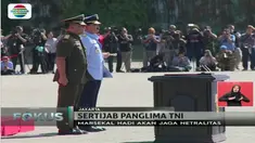 Presiden Joko Widodo atau Jokowi melantik Marsekal Hadi Tjahjanto di Istana Negara, pada Jumat, 8 Desember 2017.