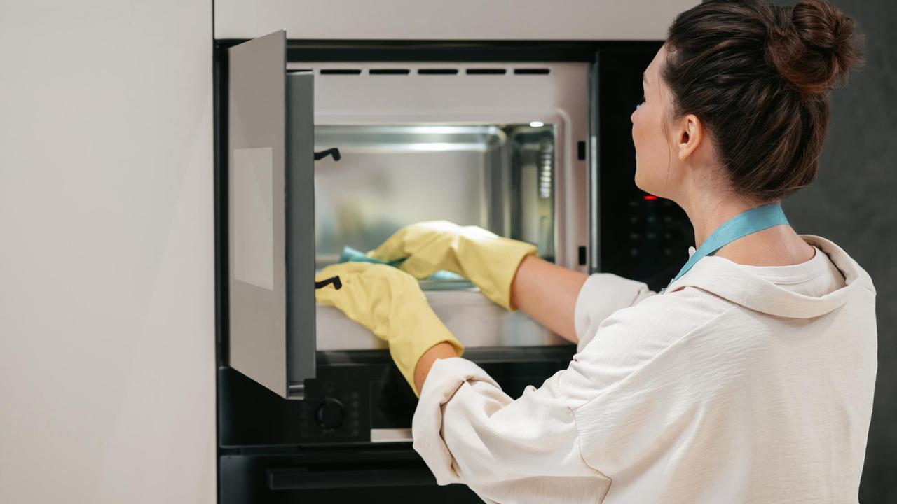 Ilustrasi Memanaskan Spons alam Microwave