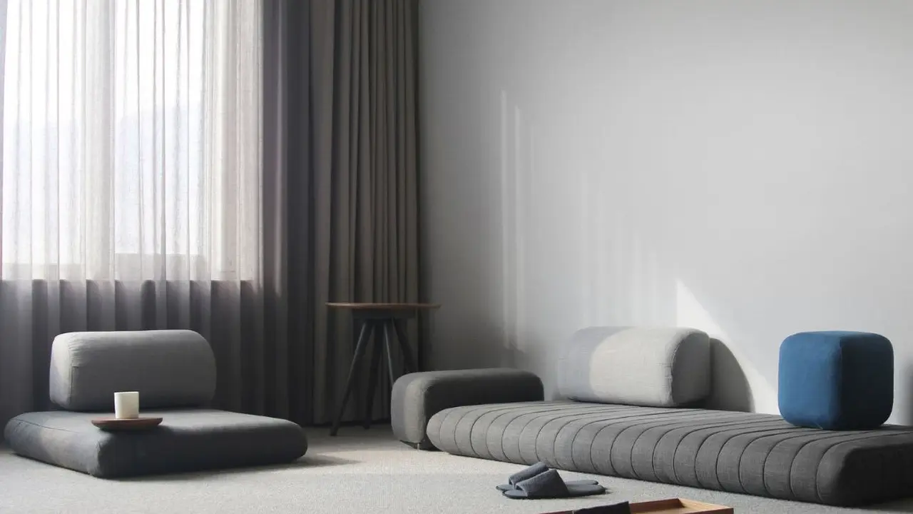 Ruang tamu lesehan ala Korea (Foto: ifdesign.com)