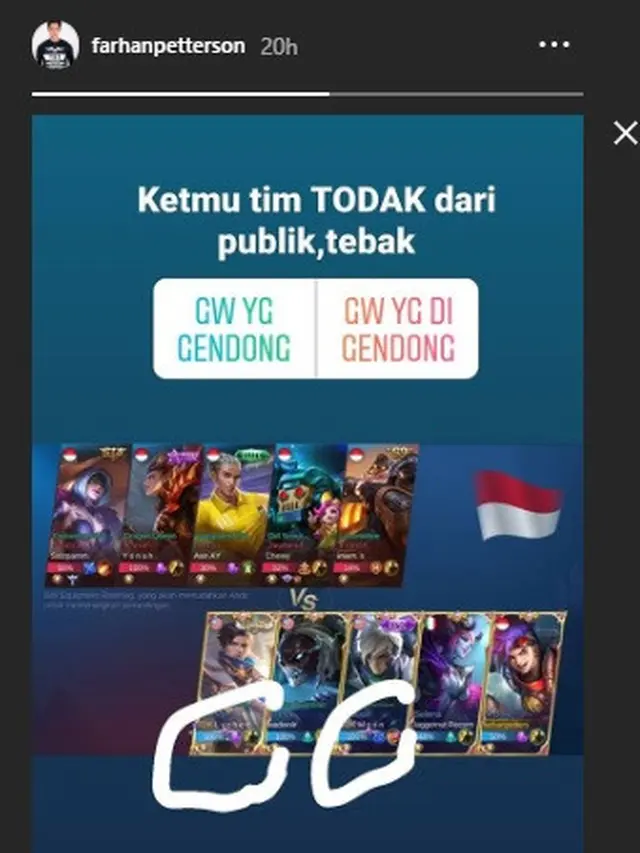 Instastory terakhir Aulia Farhan sebelum tertangkap narkoba