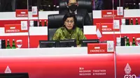 Sri Mulyani menekankan bahwa dunia harus mengelola risiko jangka pendek lainnya di masa mendatang (Panitia Nasional Presidensi G20 Indonesia).