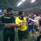 Insiden Timnas Indonesia versus Singapura di Piala AFF 2020. (Tangkapan layar Vidio).