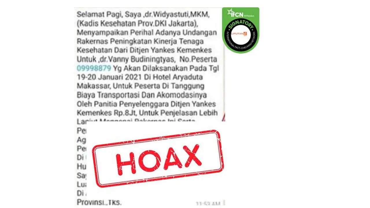 Cek Fakta Dinkes DKI Jakarta