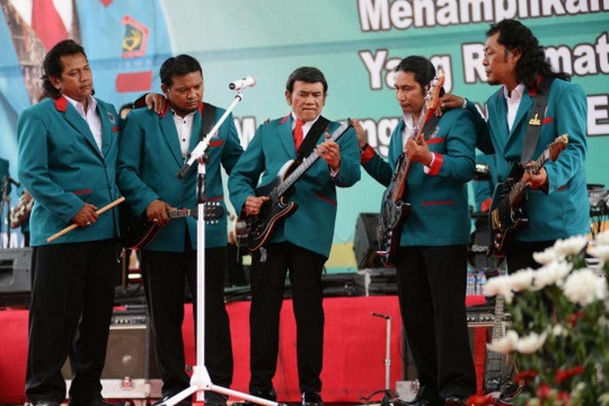 Aksi Rhoma sampaikan visi dan misi Partai Idaman lewat lagu dangdut