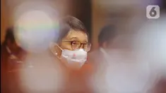 Menteri Luar Negeri Retno Marsudi saat mengikuti rapat kerja dengan Komisi I DPR RI di Kompleks Parlemen, Senayan, Jakarta, Selasa, (31/5). Rapat tersebut membahas Rencana Kerja Anggaran  dan Rencana Kerja Pemerintah Kementerian Luar Negeri tahun 2023. (Liputan6.com/Angga Yuniar)