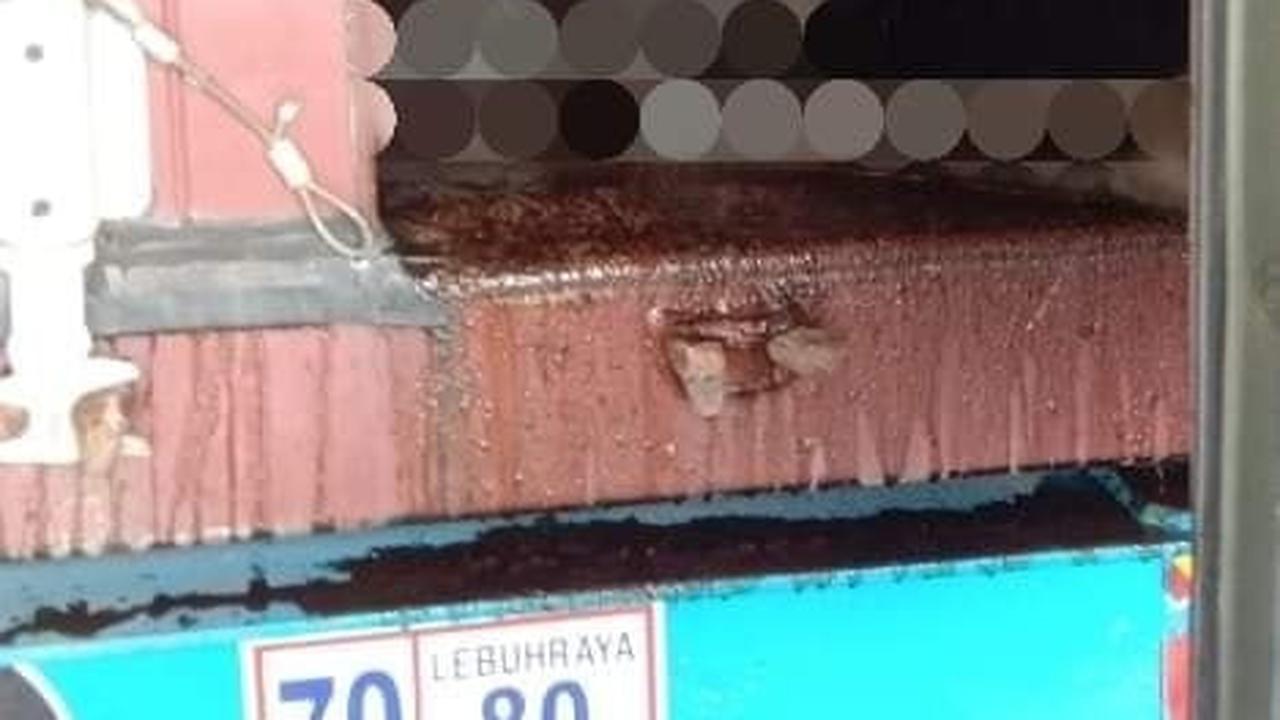 Kontainer tempat temuan jasad misterius di Penang, Malaysia. (Facebook/Geng Keselamatan Negara)