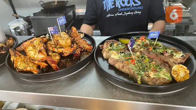 Hidangan Daging T-Bone dan Udang Khas Madura