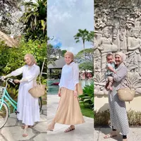 1. Kesha Ratuliu kini tengah menikmati momen liburan bersama suami dan anak di Pulau Dewata, Bali. Selain aktivitas liburannya, penampilan aktris 24 tahun ini juga banyak menarik perhatian.  (Instagram/kesharatuliu05).