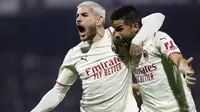 AC Milan bermain imbang 2-2 kontra Salernitana dalam lanjutan Liga Italia 2021/2022 di Stadio Arechi, Minggu (20/2/2022) dini hari WIB. (LaPresse via AP/Alessandro Garofalo)