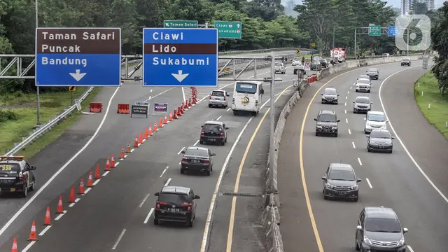 Contraflow Tol Jagorawi Arah Puncak Bogor Diberlakukan Pagi Ini