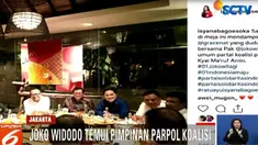 Sehari jelang debat pertama, Komisi Pemilihan Umum mempersiapkan ruangan tempat debat digelar di Hotel Bidakara, Pancoran, Jakarta Selatan.