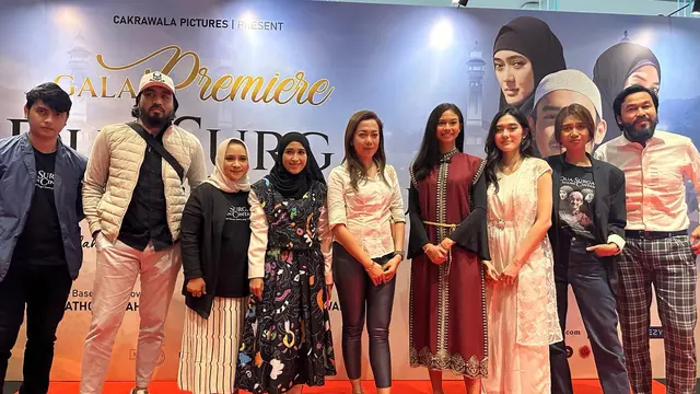 Gala Premiere Film Dua Surga Dalam Cintaku di XXI Bintaro Xchange, Tangerang Selatan, baru-baru ini.