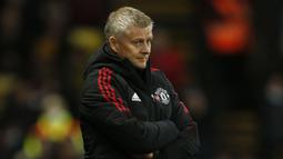 Ole Gunnar Solskjaer yang pensiun sebagai pemain pada Agustus 2007 bersama Manchester United, tercatat pernah menjuarai Liga Inggris sebanyak 6 kali bersama MU pada 1996/1997, 1998/1999 hingga 2000/2001, 2002/2003 dan 2006/2007. Saat banting setir sebagai pelatih, ia pernah menukangi dua klub EPL, Cardiff City dan Manchester United, namun tak sekalipun menjadi juara. (AFP/Ian Kington)