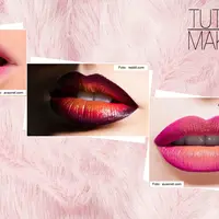 Lipstik ombre. (Digital Imaging: Nurman Abdul Hakim/Bintang.com)