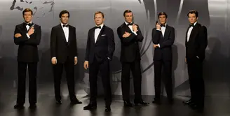 Film 007 tak pernah lepas dari ‘image’ James Bond yang keren. Roger Moore, Timothy Dalton, Daniel Craig, Sean Connery, George Lazenby, and Pierce Brosnan adalah enam aktor yang pernah memerankan tokoh James Bond dari masa ke masa. (Bintang/EPA)