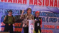 Direktur KKHI Aswansyah mewakili Menaker Hanif Dhakiri membuka (Munas) VI Dewan Pimpinan Pusat (DPP) Federasi Serikat Perkat Logam Elektro Mesin Serikat Pekerja Seluruh Indonesia.