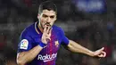 6. Luis Suarez (Barcelona) - 11 Gol (1 Penalti). (AP/Alvaro Barrientos)