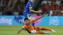 Pada duel di Stadion Phillips itu, Der Orange menang dengan skor 5-2. (AP Photo/Peter Dejong)