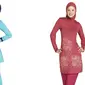 Kata siapa menggunakan jilbab menghalangi hobi berenang? Cukup ganti model baju renang saja.