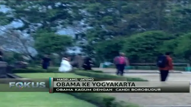 Setelah sempat berada di lantai puncak Candi Borobudur, Barack Obama langsung menuju ke Yogyakarta.