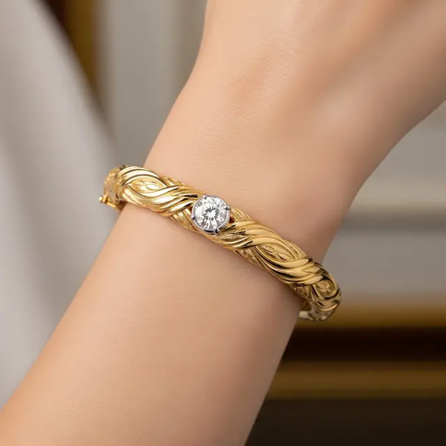 Model Gelang Emas yang Bikin Tangan Terlihat Lebih Slim