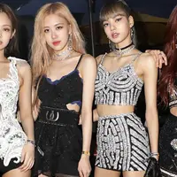 Blackpink saat tampil dalam YouTube Music Artist Lounge di Coachella 2019 (12/4/2019). (AFP/Roger Kisby)