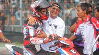 Pembalap andalan Honda ART, Andi Gilang, berhasil menyelesaikan balap di urutan kedua pada Race 2 di Sirkuit Karting Sentul. (Dok. Ist)