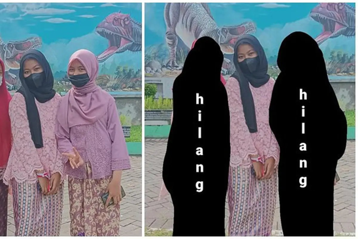 Wanita Ini Minta Foto Teman di Sebelahnya Dihilangkan, 7 Hasilnya Bikin Tepuk Jidat