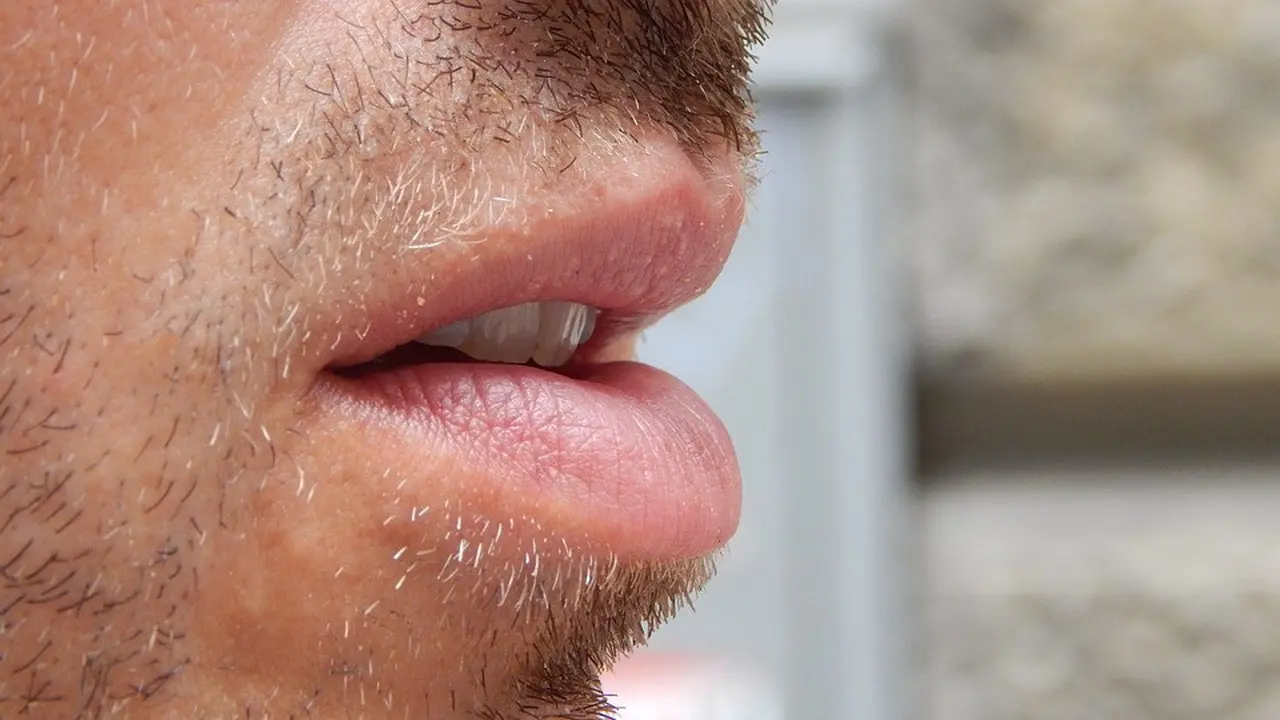 Ilustrasi Bibir Pria