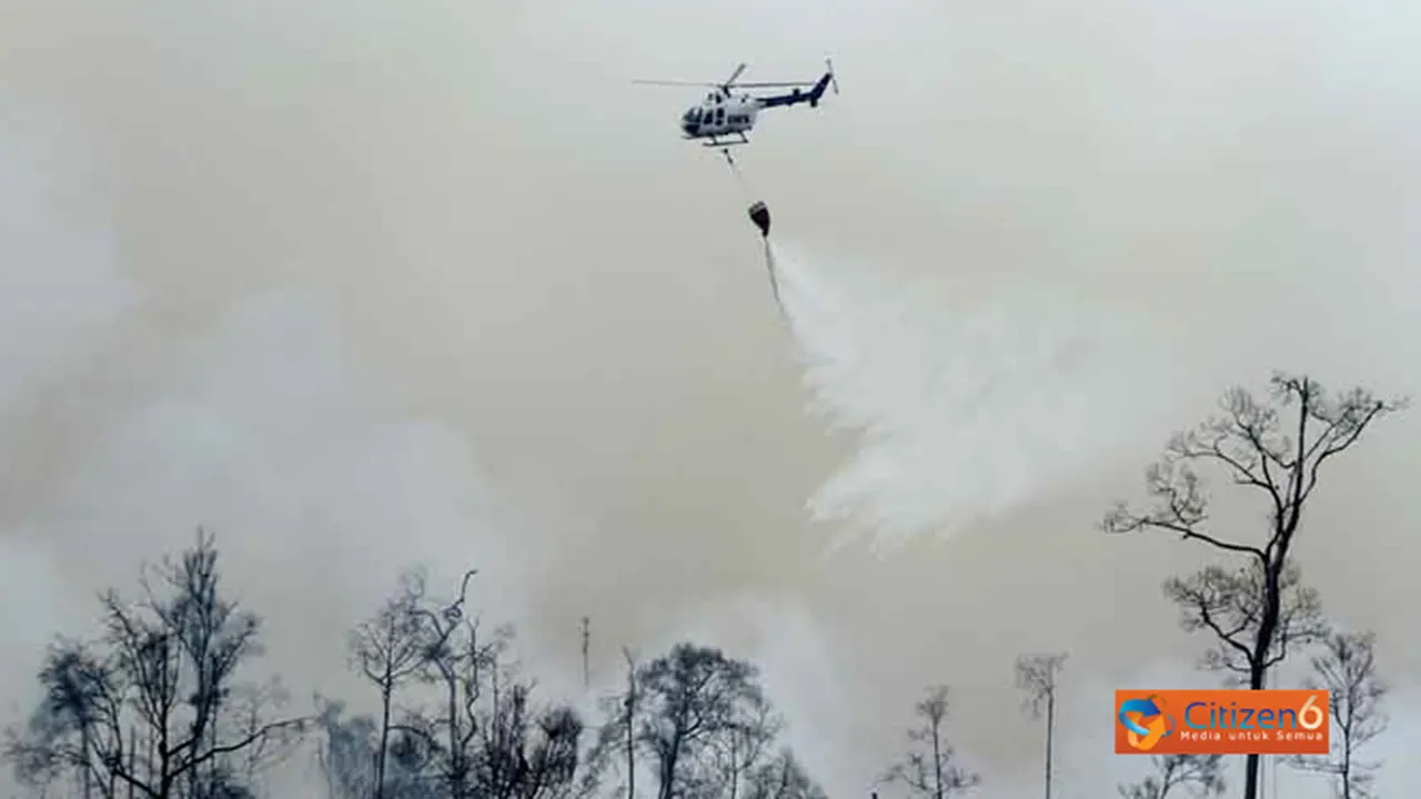 Bom Air Untuk Padamkan Titik Api di Riau