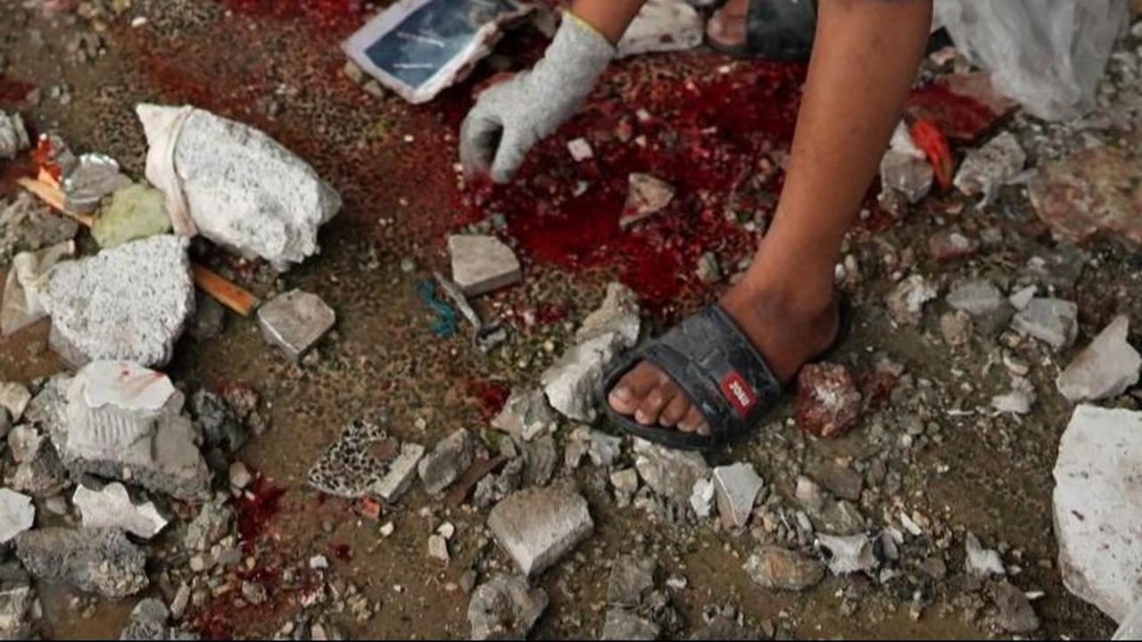 Serangan ini telah mengakibatkan penderitaan yang tak terbayangkan bagi warga Palestina. Foto: AFP / BASHAR TALEB<br>