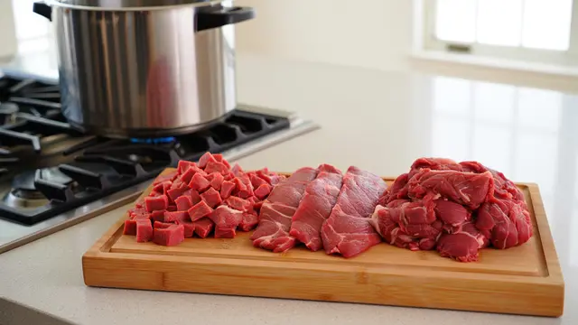 Merebus Daging Sapi di Presto