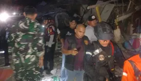 Gegana Tangani Ledakan di Pasar Cimanggis