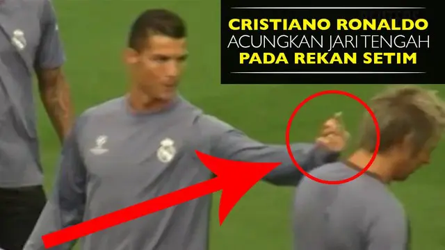 Ronaldo Acungkan Jari Tengah ke Coentrao saat Latihan Real Madrid
