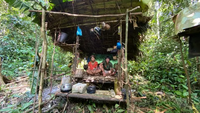 Rumah suku Punan Batu