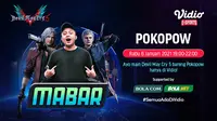 Main bareng Devil May Cry 5 bersama Pokopow, Rabu (6/1/2021) pukul 19.00 WIB dapat disaksikan melalui platform Vidio, laman Bola.com, dan Bola.net. (Dok. Vidio)
