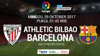 La Liga 2017-2018 Athletic Bilbao Vs Barcelona (Bola.com/Adreanus Titus)