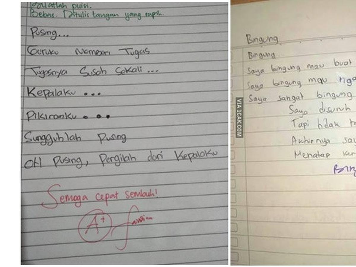 5 Puisi Anak Sd Ini Polosnya Bikin Susah Tahan Ketawa Hot Liputan6 Com