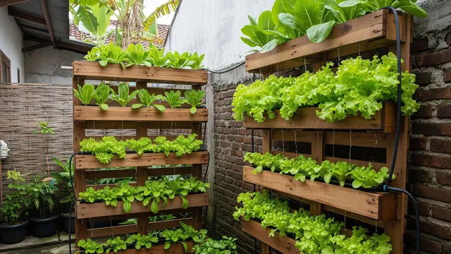 6 Ide Kebun Selada Vertikal yang Mudah Ditiru, Solusi Hijau di Lahan Sempit