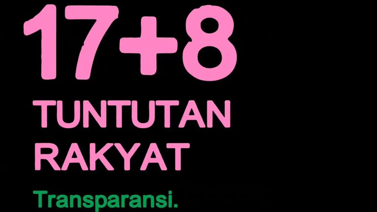 Makna Warna dari Gerakan 17+8 Tuntutan Rakyat