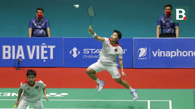 Foto: Kandaskan Perlawanan Wakil Thailand, Apriyani / Siti Sumbang Medali Emas di SEA Games 2021