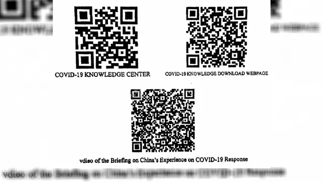 Scan barcode dari Komisi Kesehatan Nasional Tiongkok yang berbagi pengalaman dalam pencegahan dan pengendalian epidemi. (Dok Kedubes China di Jakarta)