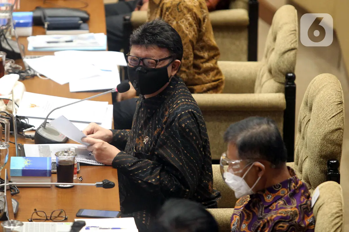 FOTO: Tjahjo Kumolo dan DPR Bahas Rekrutmen CPNS Tahun 2021