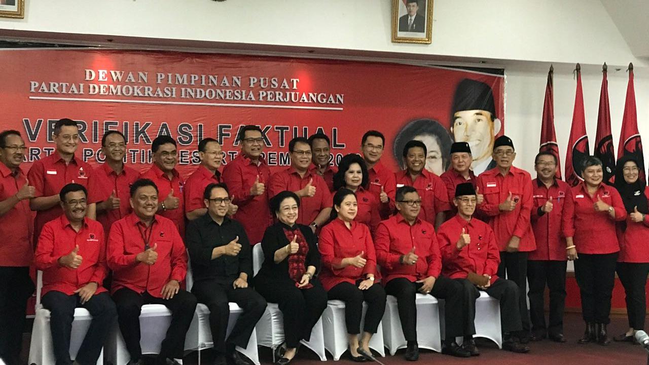 PDIP Lolos Verifikasi Faktual di KPU.