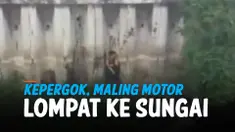 KEPERGOK WARGA, MALING MOTOR LOMPAT KE SUNGAI