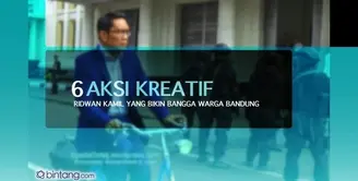 6 Aksi Kreatif Ridwan Kamil yang Bikin Bangga Kota Bandung.