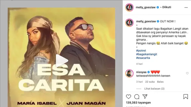 Unggahan Melly Goeslaw