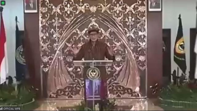 Menparekraf Sandiaga Uno di Weekly Press Briefing