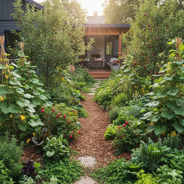Food Forest Mini (Permakultur) Konsep Kebun Sayur Rumah Belakang dengan Vibe Slow Living