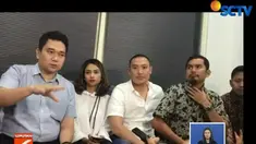 Didampingi tim kuasa hukumya, VA tak mampu menyembunyikan kekecewaannya atas penetapan status sebagai tersangka.